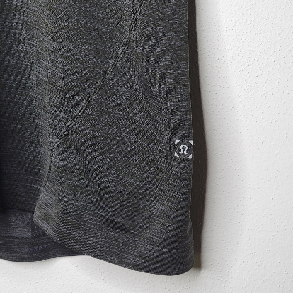 Lululemon Metal Vent Tech Men's Polo Heather Black Short Sleeve Athletic Large - Picture 4 of 5